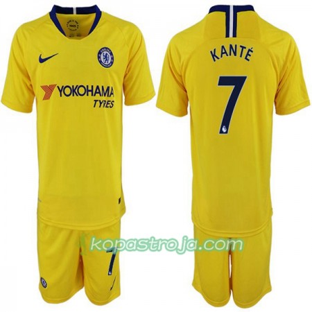 Billiga Fotbollströjor Chelsea Kante 7 Barn Borta tröja 2018/19 Kortärmad